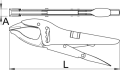 Szczypce nastawne samoblokujące 250mm Unior (616723) 434/3C