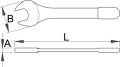 Klucz jednostronny płaski izolowany VDE 11mm Unior (612176) 110/2VDEDP