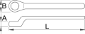 Klucz oczkowy odsadzony jednostronny izolowane VDE 12mm Unior (612187) 180/2VDEDP