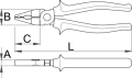 Szczypce monterskie izolowane 180mm Unior (610425) 420/1VDEBI
