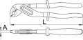 Szczypce nastawne 240mm Unior (619199) 447/1VDEDP