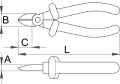 Szczypce tnące boczne izolowane 160mm Unior (619194) 461/1VDEDP
