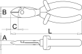 Wzmocnione szczypce tnące boczne w izolowane 200mm Unior (619196) 466/1VDEDP