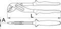 Szczypce nastawne 240mm Unior (610984) 447/1BI