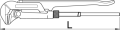 Klucz do rur 90° szwedzki 2" Unior (601483) 480/6