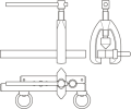 Praska do roztłaczania kołnierzy rur 3/16"-5/8" Unior (620112) 355/6
