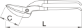 Nożyce do blachy prawe Pelikan 350mm Unior Tools (613196) 592R-PLUS/7DP