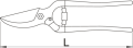 Nożyce ogrodowe 220mm Unior (601578) 542/4PR