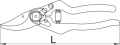 Nożyce ogrodnicze z aluminiowym uchwytem 220 544PR 601580 Unior Tools