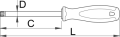 Wkrętak Torx TBI o profilu TX z otworem TX 30 Unior (611739) 621/1TBI