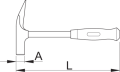 Młotek ciesielski z magnesem 550 Unior (605516) 805A
