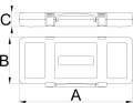 Metalowe pudełko 3/8"VDE Unior (612694) K