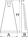 Metalowy stojak na klucze płasko-oczkowe długi 135x60x420 Unior (605161) 977/2