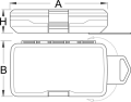 Duża skrzynka plastikowa na bity 90x145x40 Unior (621426) 982PB2