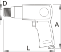 Udarowy młotek pneumatyczny 170mm Unior Tools (617714) 1514