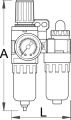 Zestaw przygotowania powietrza 3/4" 3/4" Unior (621473) 1503