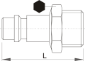 Złączka męska R3/8" Unior (617798) 1507Z7