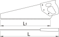 Piła ręczna 400 Unior 609423 wymiary