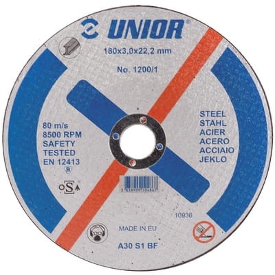 Tarcza tnąca do stali 230x3.0x22 Unior (610487) 1200/1