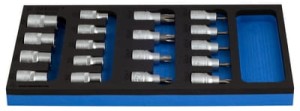 Zestaw nasadek Torx wkrętakowych o profilu TX w module /18 Unior (621071) 964/16SOS