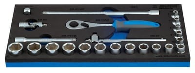 Zestaw kluczy nasadowych 3/8" we wkładce SOS /23 Unior (621080) 964/25SOS