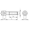 Śruba 1/2" UNCx3. imbusowa łeb walcowy 100szt. Qualfast QFT6011778B