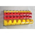 WALL MOUNTED LOUVRE PANELAND PLASTIC BIN KIT Matlock MTL4040172A