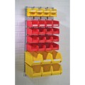 WALL MOUNTED LOUVRE PANELAND PLASTIC BIN KIT Matlock MTL4040172A