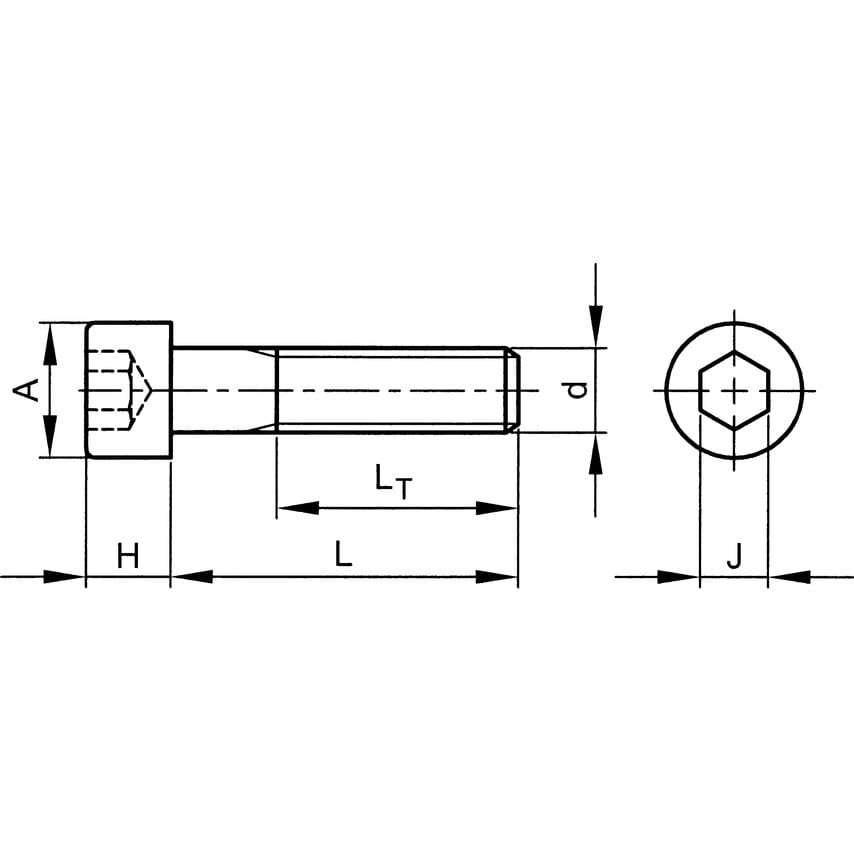 Śruba 1/2" UNCx2. imbusowa łeb walcowy 100szt. Qualfast QFT6011777S