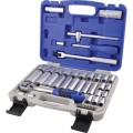 Zestaw kluczy nasadowych 3/8" 40szt. metryczny Senator SEN5829140K
