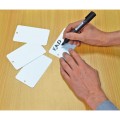 WHITE PLASTIC TAGS 100x45mm 250MU UNWIRED (PK-500) Avon AVN9660300K