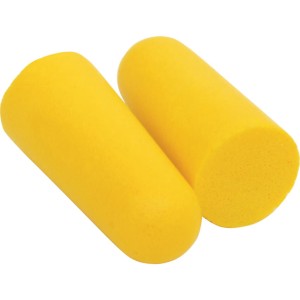 YELLOW PU EARPLUG 34dB 500 PAIR DISPENSER PACK Tuffsafe TFF9581600K