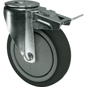 Kółko z hamulcem obrotowe z otworem 125mm gumowe Atlas Workholders ATL9450676K