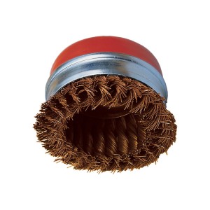 Szczotka druciana 75mmxM14 THREADED 30SWG ARBOR CUP BRASS WIRE BRUSH York Abrasives YRK2954700K
