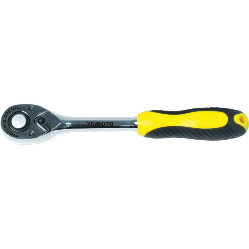 Grzechotka 1/4" 72 zęby szybkei zwalnianie gumowa rekojeść Yamoto YMT5824010K