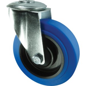 Kółko obrotowe z otworem 125mm BLUE gumowe Atlas Workholders ATL9451970K