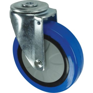 Kółko obrotowe z otworem 125mm BLUE gumowe Atlas Workholders ATL9450716K