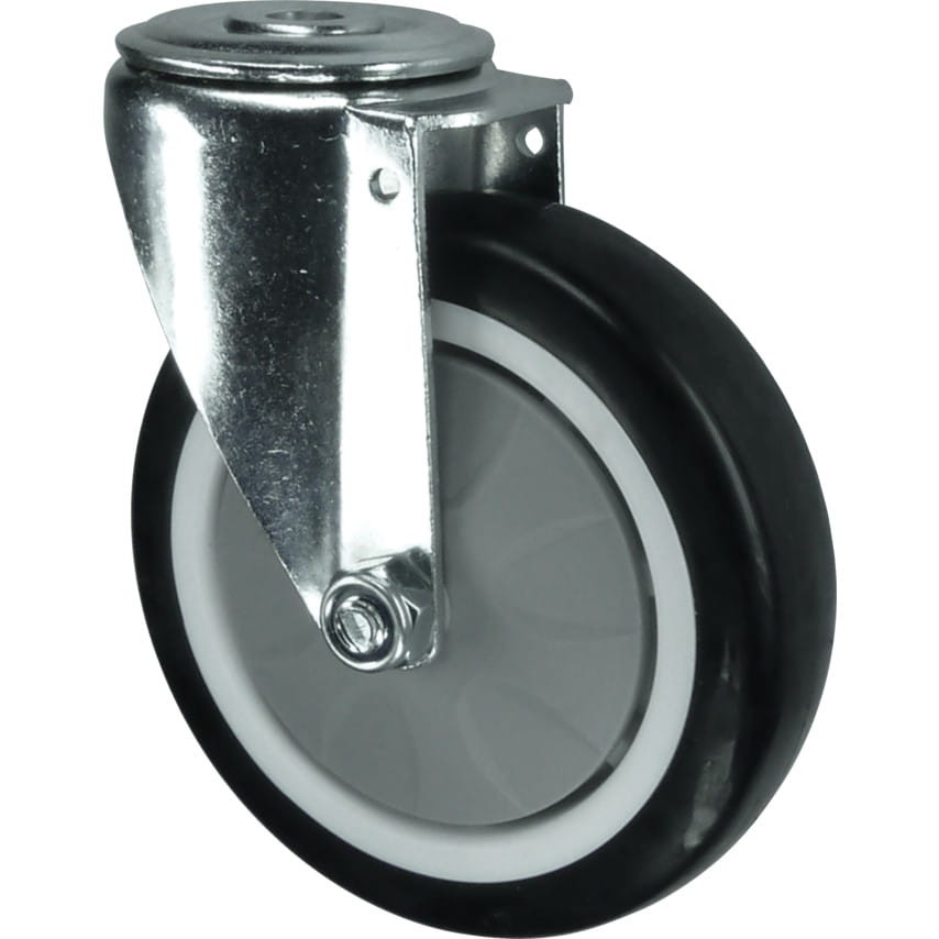 Kółko obrotowe z otworem 125mm PU poliuretanowe Atlas Workholders ATL9450756K