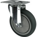Kółko obrotowe z blaszką mocującą 125mm gumowe Atlas Workholders ATL9450516K