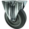 Kółko stałe z blaszką mocującą 125mm GREY gumowe Atlas Workholders ATL9451510K