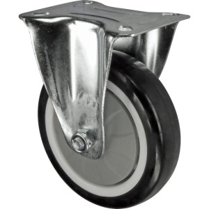 Kółko stałe z blaszką mocującą 75mm PU poliuretanowe Atlas Workholders ATL9450602K