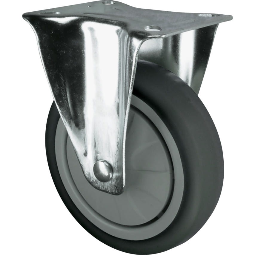 Kółko stałe z blaszką mocującą 75mm gumowe Atlas Workholders ATL9450502K