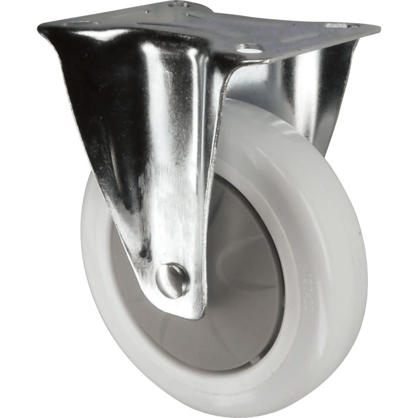 Kółko stałe z blaszką mocującą 75mm nylonowe Atlas Workholders ATL9450462K