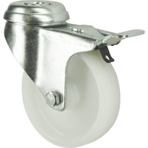 Kółko z hamulcem obrotowe z otworem 100mm PP polipropylenowe Atlas Workholders ATL9450274K