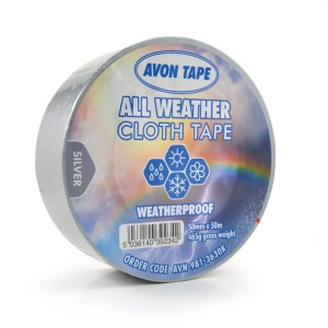 ALL WEATHER SILVER DUCT TAPE 50MM X 50M Avon AVN9813630K
