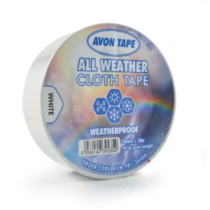 ALL WEATHER WHITE DUCT TAPE 50MM X 50M Avon AVN9813640K