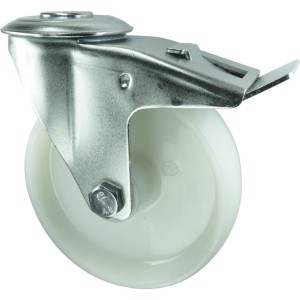 Kółko z hamulcem obrotowe z otworem 100mm nylonowe Atlas Workholders ATL9451728K