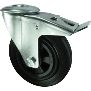 Kółko z hamulcem obrotowe z otworem80mm gumowe POLY CTR Atlas Workholders ATL9451786K