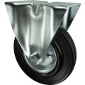 Kółko stałe z blaszką mocującą 100mm gumowe STEEL CENTRE Atlas Workholders ATL9451428K