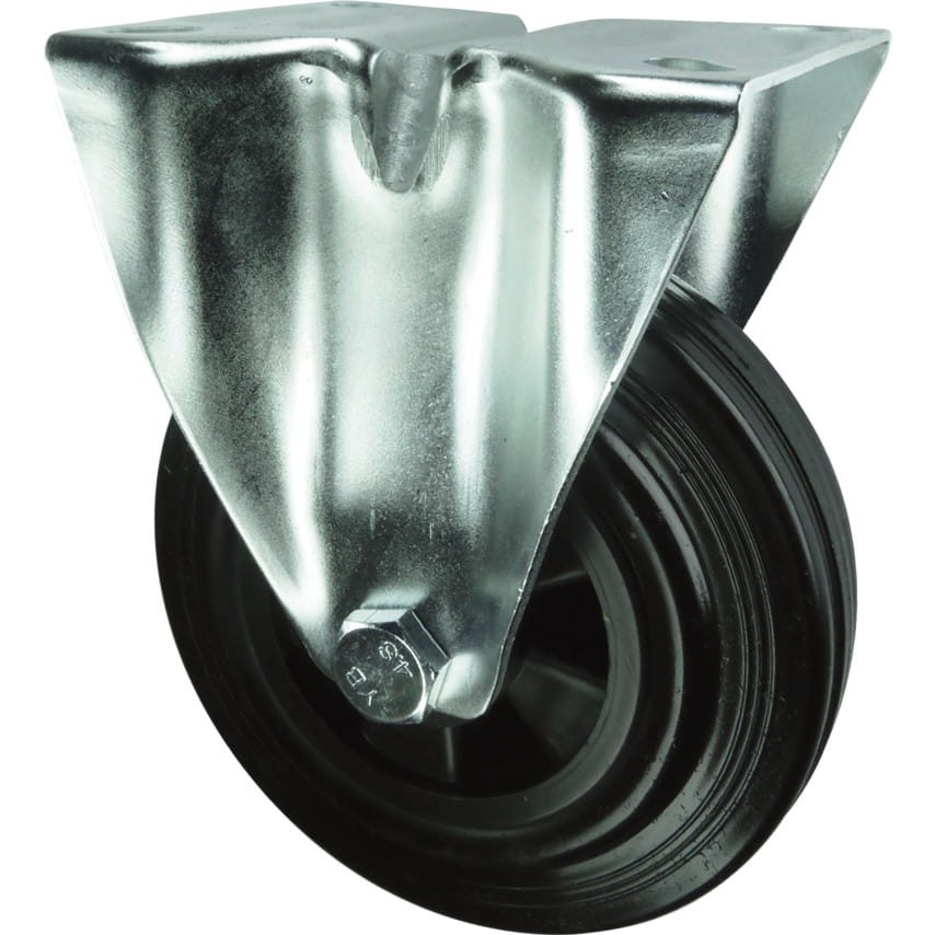 Kółko stałe z blaszką mocującą 100mm gumowe POLY' CENTRE Atlas Workholders ATL9450908K